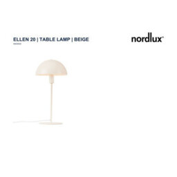Nordlux Ellen Metal Table Lamp Dome Shade Brown,mains - thumbnail 4