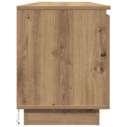 Berkfield Tv Cabinet With Led Artisan Oak 180X38X49 Cm Engineered Wood - thumbnail 7