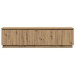 Berkfield Tv Cabinet With Led Artisan Oak 180X38X49 Cm Engineered Wood - thumbnail 6