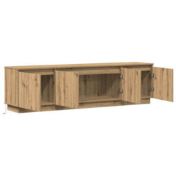 Berkfield Tv Cabinet With Led Artisan Oak 180X38X49 Cm Engineered Wood - thumbnail 5