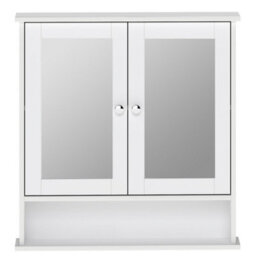 Levede Bathroom Mirror Cabinet Storage Toilet Cupboard Wall Mounted Shelves - thumbnail 3