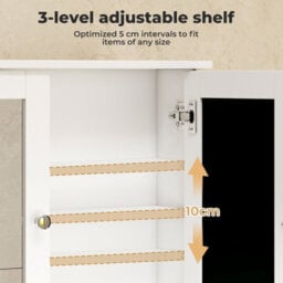 Levede Bathroom Mirror Cabinet Storage Toilet Cupboard Wall Mounted Shelves - thumbnail 8