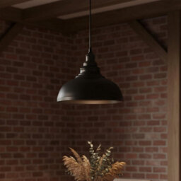Industrial Ceiling Pendant Light With 29Cm Curvy Metal Shade And 95Cm Adjustable Hang For Living Room Bedroom Or Kitchen - thumbnail 6
