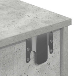 Berkfield Wall Shelf With Drawers Concrete Grey 100X37.5X19 Cm Engineered Wood - thumbnail 9
