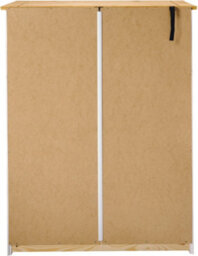 Seconique Panama 1 Drawer Bookcase In White And Natural Wax Finish - thumbnail 6