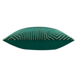 Paoletti Evoke Cut Velvet Cushion Cover, Emerald, 55 X 55Cm - thumbnail 3