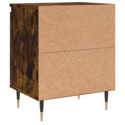 Berkfield Bedside Cabinets 2 Pcs Smoked Oak 40X30X50 Cm Engineered Wood - thumbnail 8