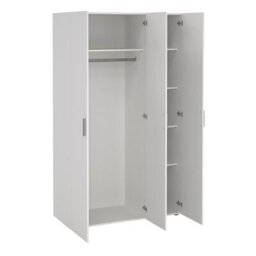 Furniture To Go Pepe Wardrobe With 3 Doors In White - thumbnail 4