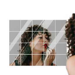 9 Pcs Mirror Sheets Self Adhesive Non Glass Mirror Tiles Wall Sticky Mirror - thumbnail 6