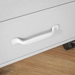 Homcom File Cabinet With 3 Drawers, Under Desk Mobile Filing Cabinet White - thumbnail 8