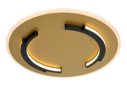 Lucide Andreas - Flush Ceiling Light - 39,6 Cm - Led - 1X30W 2700K - Matt Gold / Brass