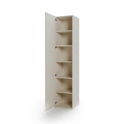 Arte Charlie Ch-05 Tall Cabinet 50 Cm In Cashmere - Slim Tall Storage With Warm Two-Tone Design - thumbnail 2