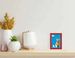 A5 Red Picture Frame Fits A5 (14.8 X 21Cm - 5.8 X 8.3In) Poster, Photo, Artwork, Or Print. - thumbnail 4