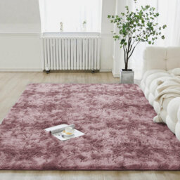 Ameha Soft Shaggy Rug Fluffy Tye Dye Pink Rug Bedroom Indoor/outdoor Carpets-120X170 Cm - thumbnail 8