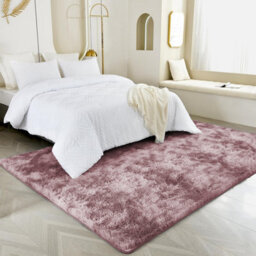 Ameha Soft Shaggy Rug Fluffy Tye Dye Pink Rug Bedroom Indoor/outdoor Carpets-120X170 Cm - thumbnail 7