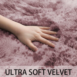 Ameha Soft Shaggy Rug Fluffy Tye Dye Pink Rug Bedroom Indoor/outdoor Carpets-120X170 Cm - thumbnail 4