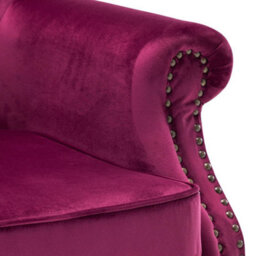 Burgundy Occasional Lounge Armchair Sofa Fireside Chair - thumbnail 6