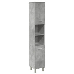 Berkfield 4 Piece Bathroom Furniture Set Concrete Grey Engineered Wood - thumbnail 6