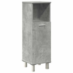 Berkfield 4 Piece Bathroom Furniture Set Concrete Grey Engineered Wood - thumbnail 4