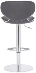 Lamboro Carcaso Deluxe Single Kitchen Bar Stool, Chrome Footrest, Adjustable Swivel Gas Lift, Breakfast Bar & Home Barstool, Charcoal Grey - thumbnail 5