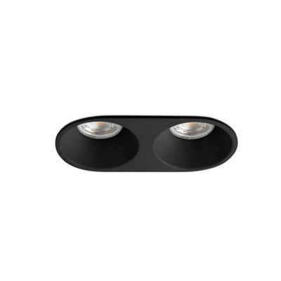 Luminosa Lighting Luminosa Gas Recessed Downlight Matt Black 2X Gu10