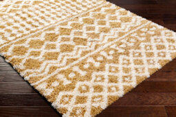 Livabliss Urban Shaggy-Geometric Camel Ivory Soft Plush Pile Living Bedroom Rug 200 X 290 Cm Easy Care, Non Shedding - thumbnail 6