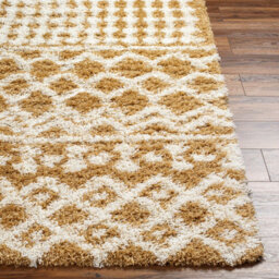 Livabliss Urban Shaggy-Geometric Camel Ivory Soft Plush Pile Living Bedroom Rug 200 X 290 Cm Easy Care, Non Shedding - thumbnail 5