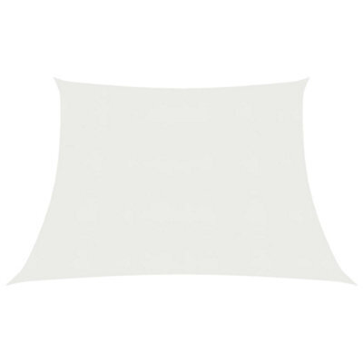 Berkfield Sunshade Sail 160 G/m2 White 3/4X3 M Hdpe - image 1