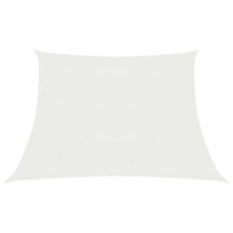 Berkfield Sunshade Sail 160 G/m2 White 3/4X3 M Hdpe - thumbnail 1