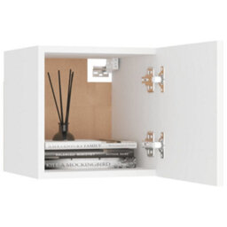 Berkfield Wall Mounted Tv Cabinet White 30.5X30X30 Cm - thumbnail 5