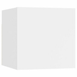 Berkfield Wall Mounted Tv Cabinet White 30.5X30X30 Cm - thumbnail 2