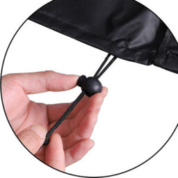 Black Waterproof Protective Cover For Garden Furniture, 213 132 74Cm, Table And Chairs - thumbnail 4