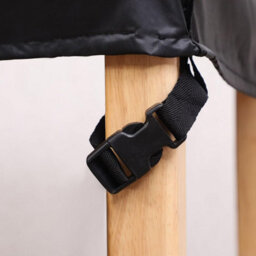 Black Waterproof Protective Cover For Garden Furniture, 213 132 74Cm, Table And Chairs - thumbnail 3