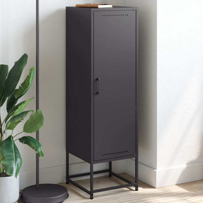 Berkfield Highboard Black 36X39X123 Cm Steel - image 1
