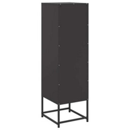 Berkfield Highboard Black 36X39X123 Cm Steel - thumbnail 8