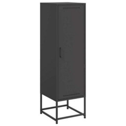 Berkfield Highboard Black 36X39X123 Cm Steel - thumbnail 2