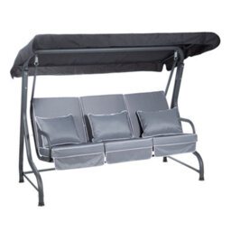 Alfresia Roma Swing Seat With Grey Luxury Cushions