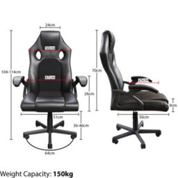 Lassic Vida Designs Coma Racing Gaming Ukfr Chair, Black - thumbnail 3