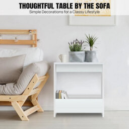 Small End Table Magazine Rack Shelf Narrow Bed Side Stand Holder 55 X 20 X 60Cm - thumbnail 3
