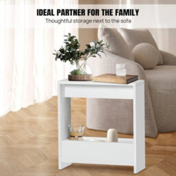 Small End Table Magazine Rack Shelf Narrow Bed Side Stand Holder 55 X 20 X 60Cm - thumbnail 6