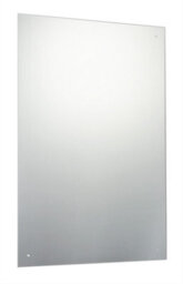 60 X 90Cm Rectangle Frameless Bathroom Mirror With Pre-Drilled Holes And Wall Hanging Fittings - thumbnail 1