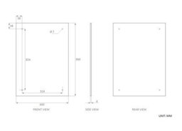 60 X 90Cm Rectangle Frameless Bathroom Mirror With Pre-Drilled Holes And Wall Hanging Fittings - thumbnail 4