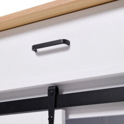 Mobile Kitchen Island Cart Wooden Top Built In Uk Socket Rolling Storage Cabinet - thumbnail 6