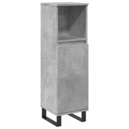Walplus Bathroom Cabinet Concrete Grey 30X30X100 Cm Engineered Wood - thumbnail 2