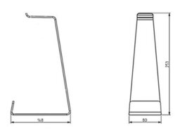 AVF Multibrackets M Headset Holder Table Stand - Silver - thumbnail 6