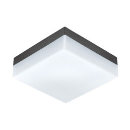 Stylish Ip44 Outdoor Wall Light In Anthracite Plastic With Built-In Led For Porches