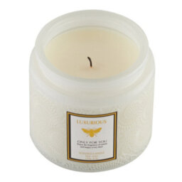 Thehotsale Indoor Soy Wax Litsea Cubeba Scented Candle White