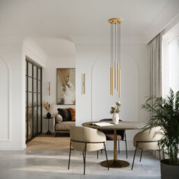 Sollux Lighting Pastelo Steel Gold 2 Lights Modern Pendant Ceiling Light - thumbnail 7