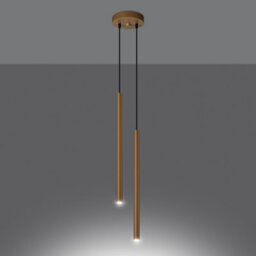Sollux Lighting Pastelo Steel Gold 2 Lights Modern Pendant Ceiling Light - thumbnail 2