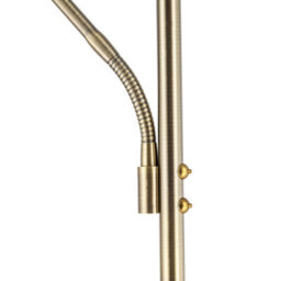 Happy Homewares Halo Led Mother And Child Floor Lamp In Antique Brass With Dimmers - thumbnail 4